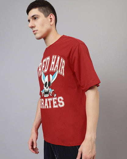 One Piece Printed Oversized Tshirt For Men