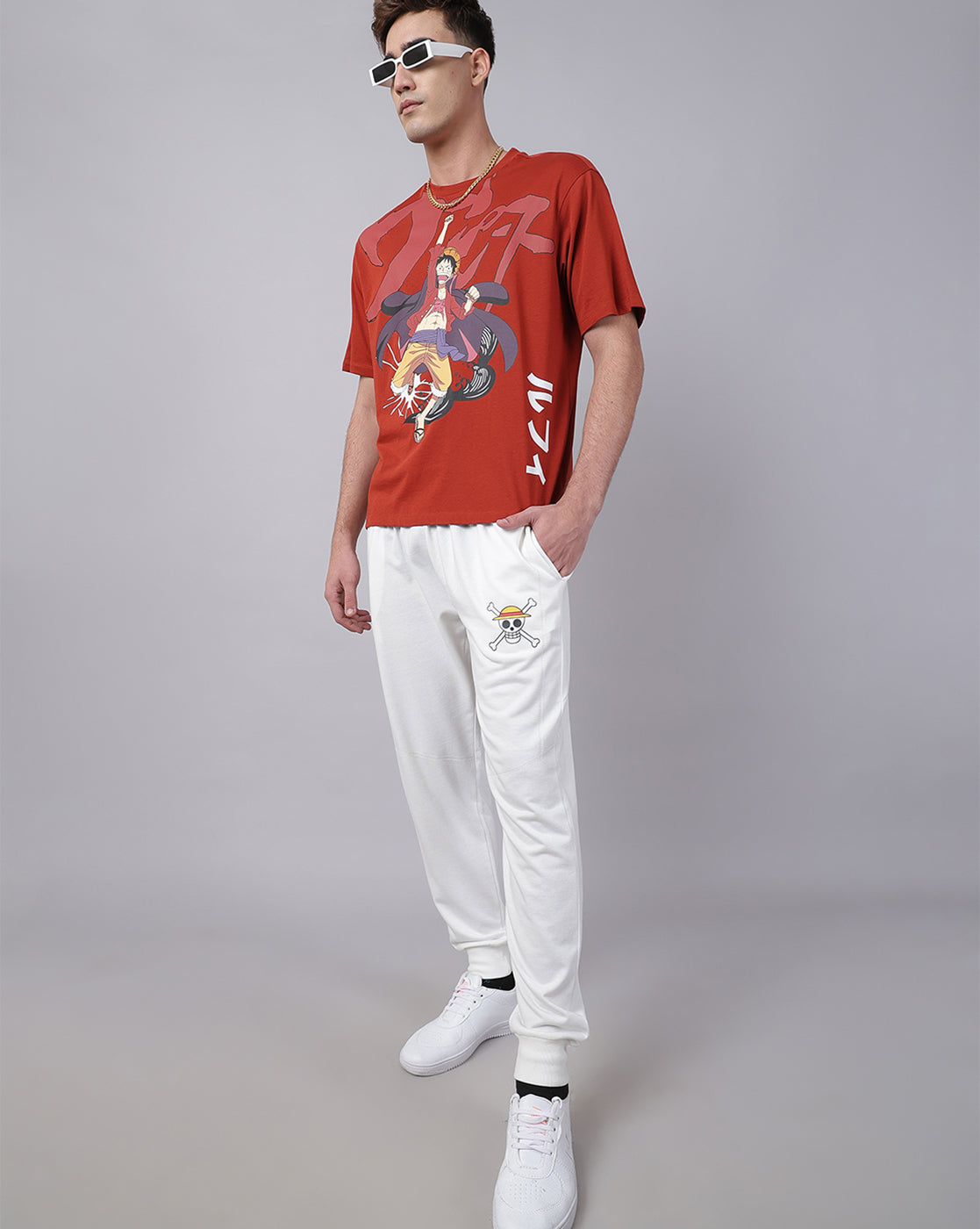 One Piece Printed Regular Fit Jogger For Men