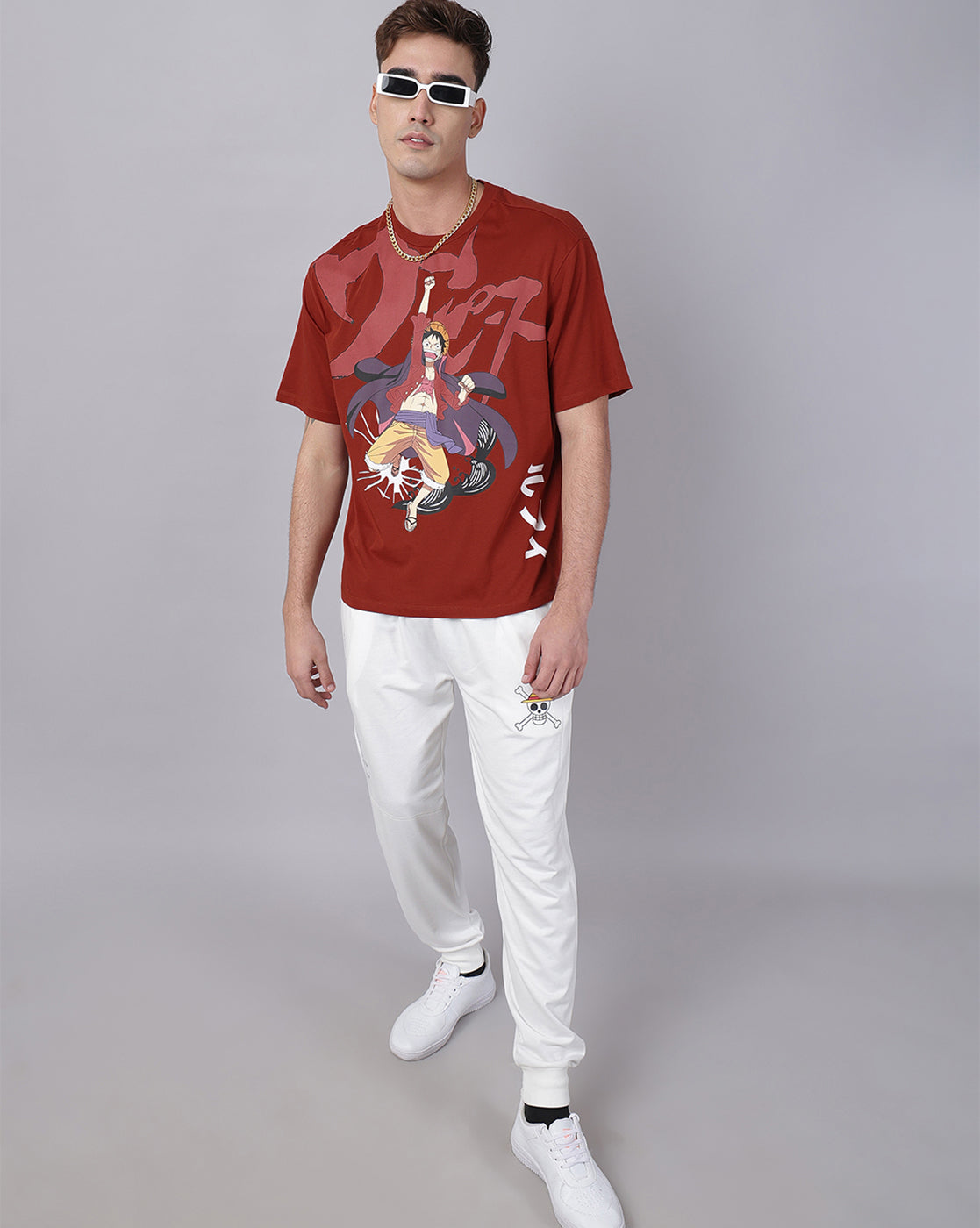 One Piece Printed Oversized Tshirt For Men