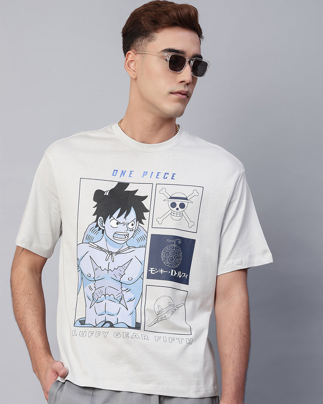 One Piece Printed Oversized Tshirt For Men