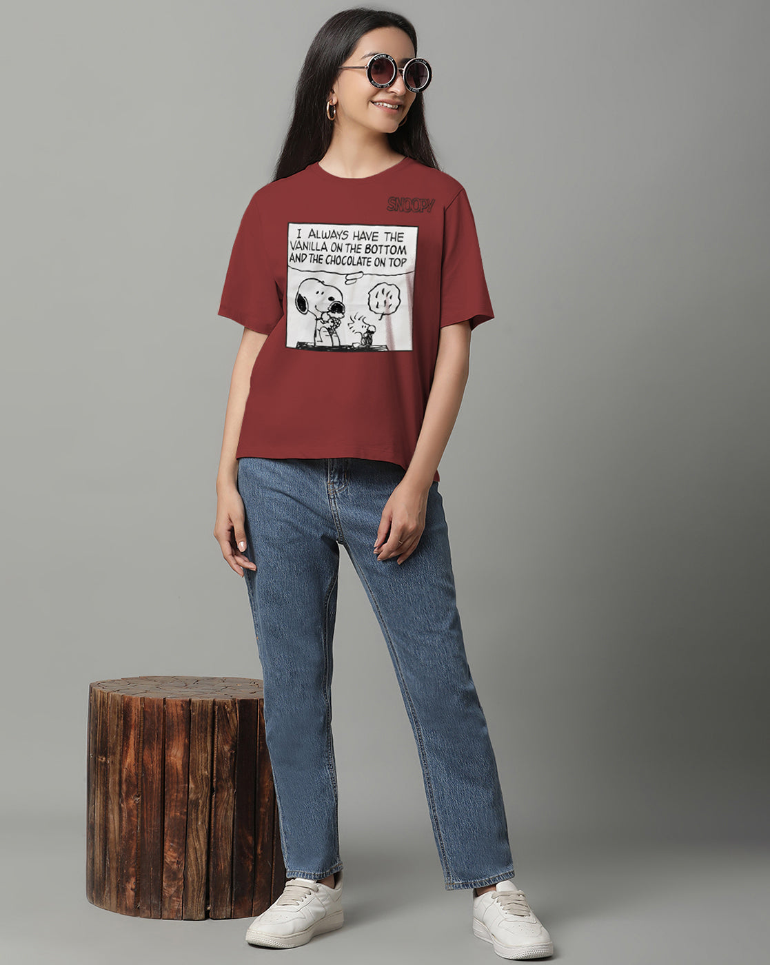 Peanuts Regular Fit Tshirt For Women