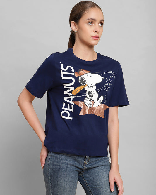 Peanuts Regular Fit Tshirt For Women