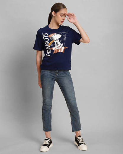 Peanuts Regular Fit Tshirt For Women