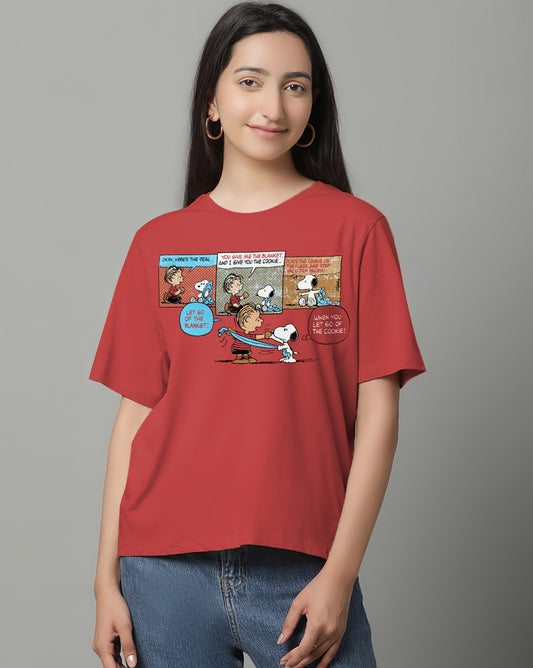 Peanuts Regular Fit Tshirt For Women