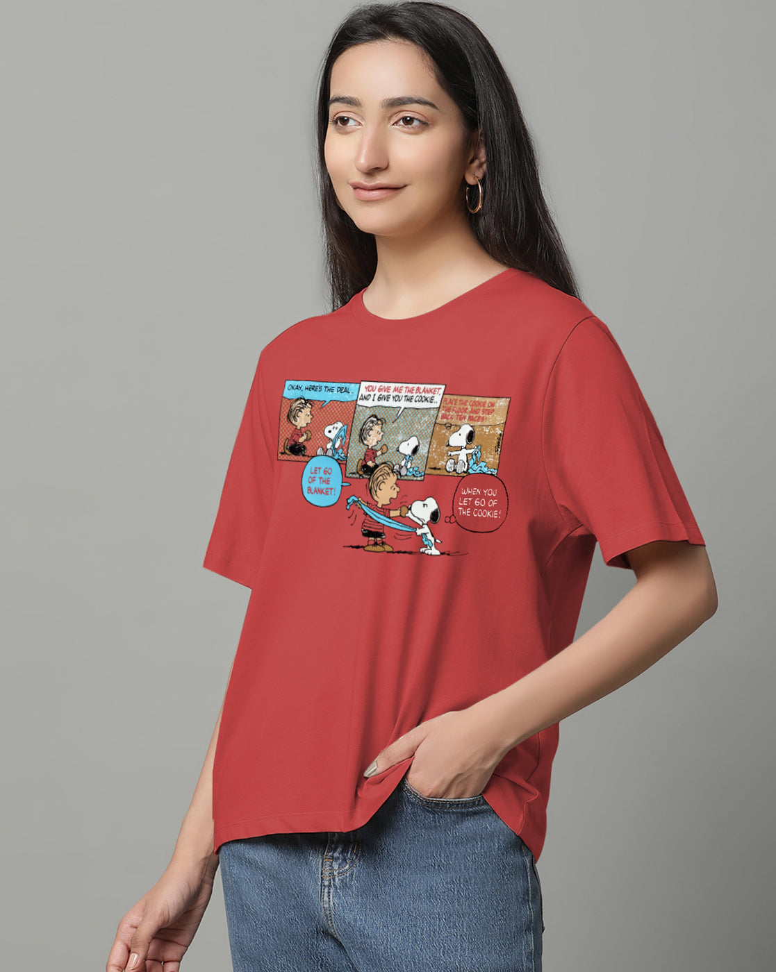 Peanuts Regular Fit Tshirt For Women