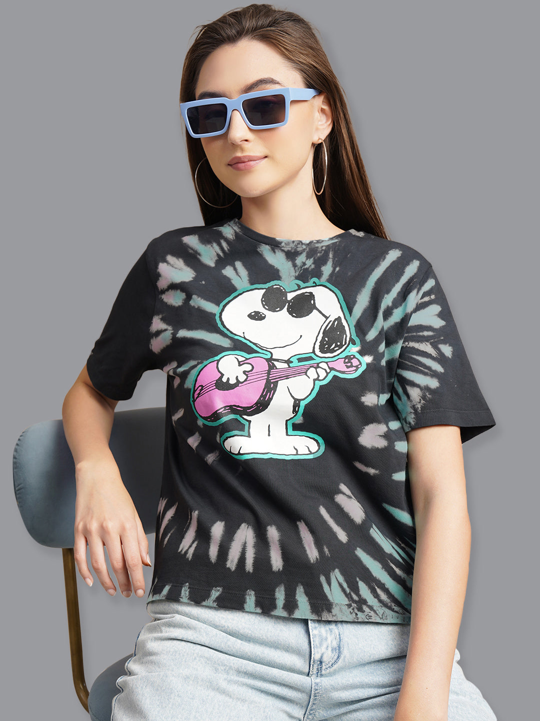 Peanuts Printed Relaxed Fit Tshirt For Women