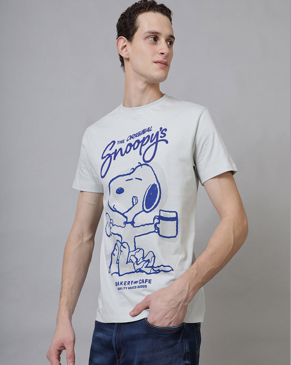 Peanuts Printed Regular Fit Tshirt For Men