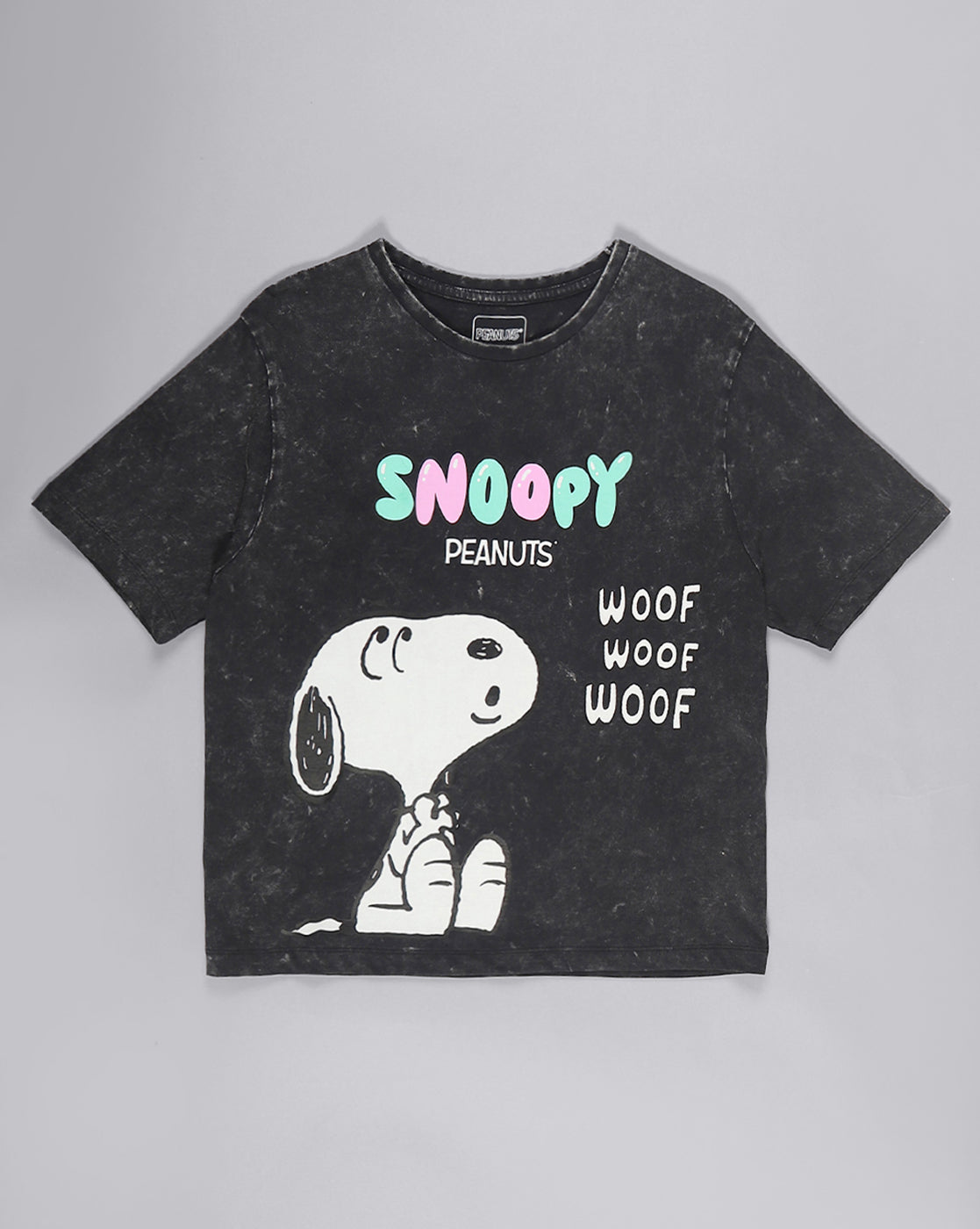 Snoppy Printed Regular Fit Tshirt For Women