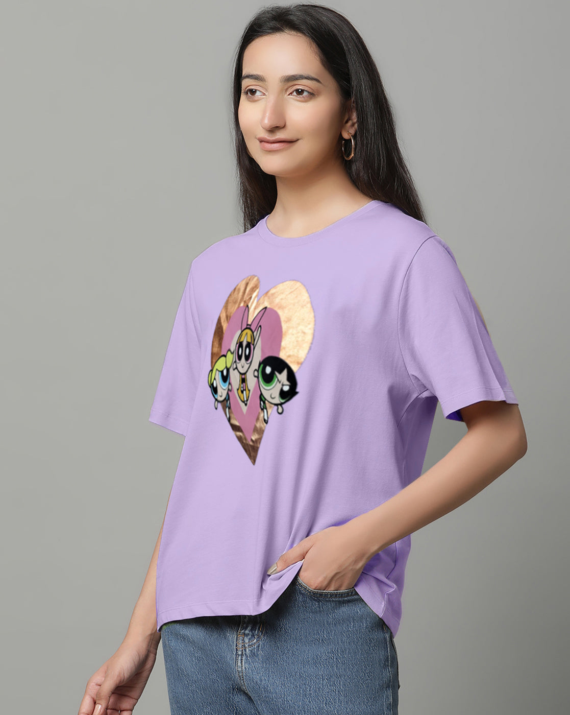 Powerpuff Girls Relaxed Fit Tshirt For Women