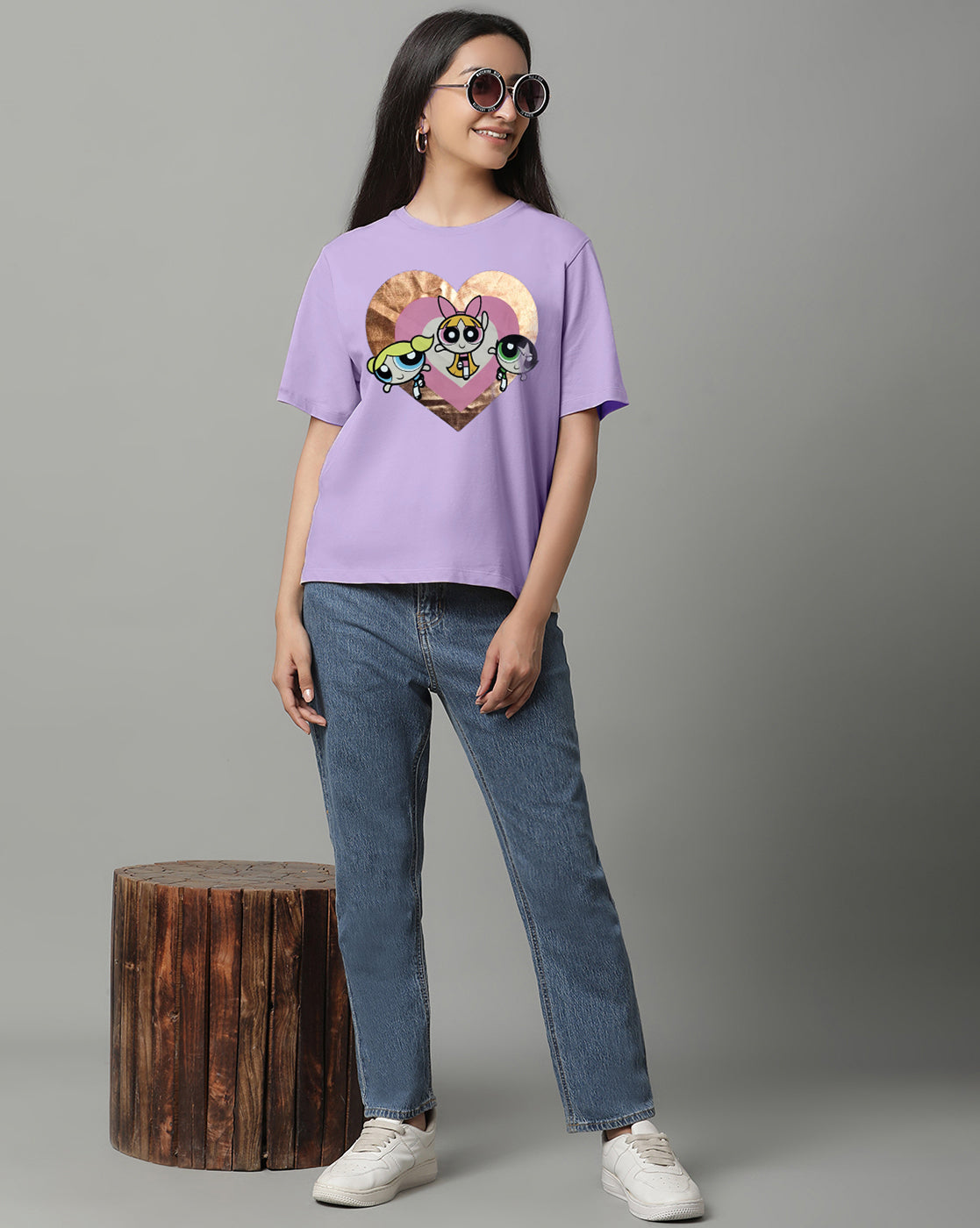 Powerpuff Girls Relaxed Fit Tshirt For Women