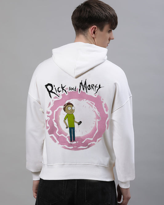 Rick & Morty Printed Oversized Hoodie For Men