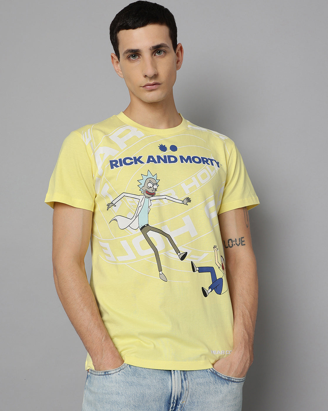 Rick & Morty Printed Regular Fit Tshirt For Men