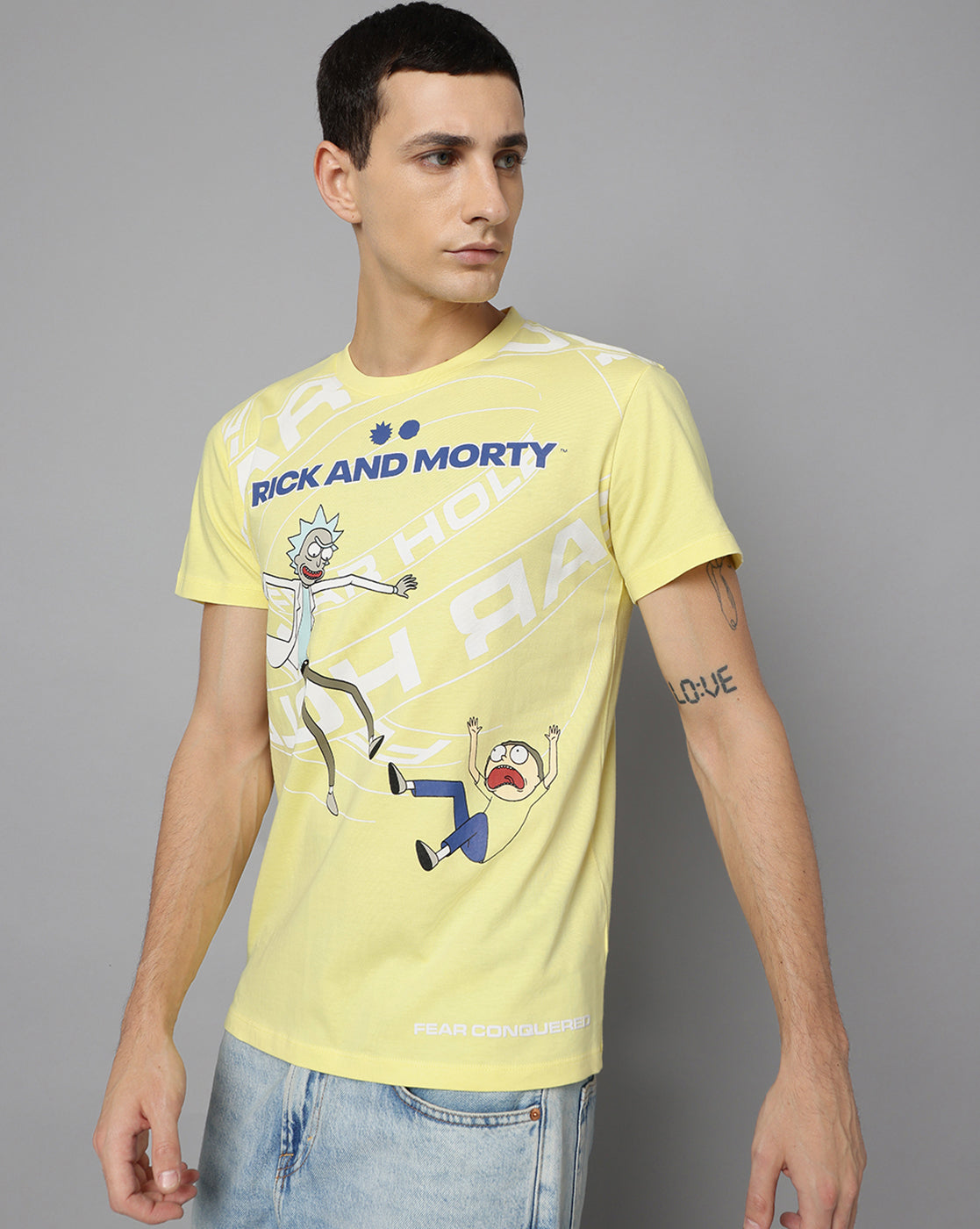 Rick & Morty Printed Regular Fit Tshirt For Men