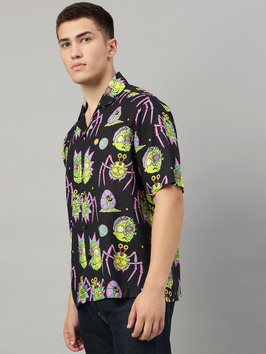 Rick & Morty Regular Fit Shirt For Men