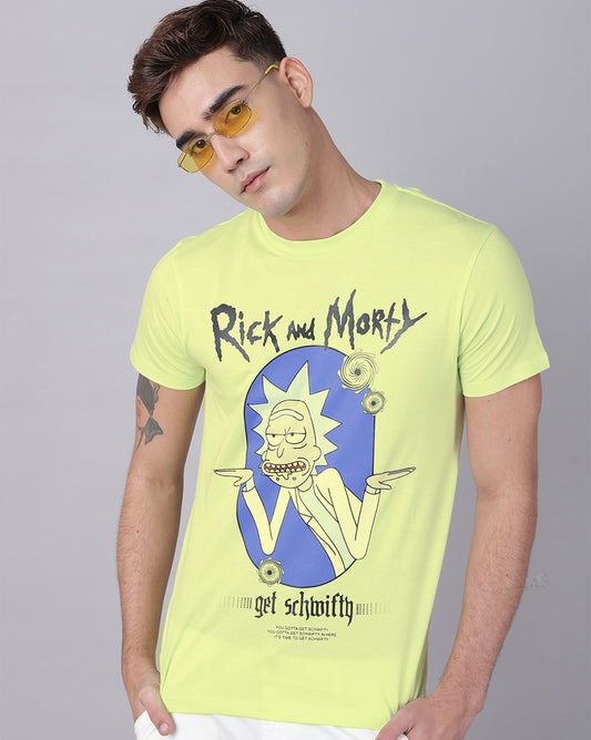 Rick & Morty Printed Regular Fit Tshirt For Men