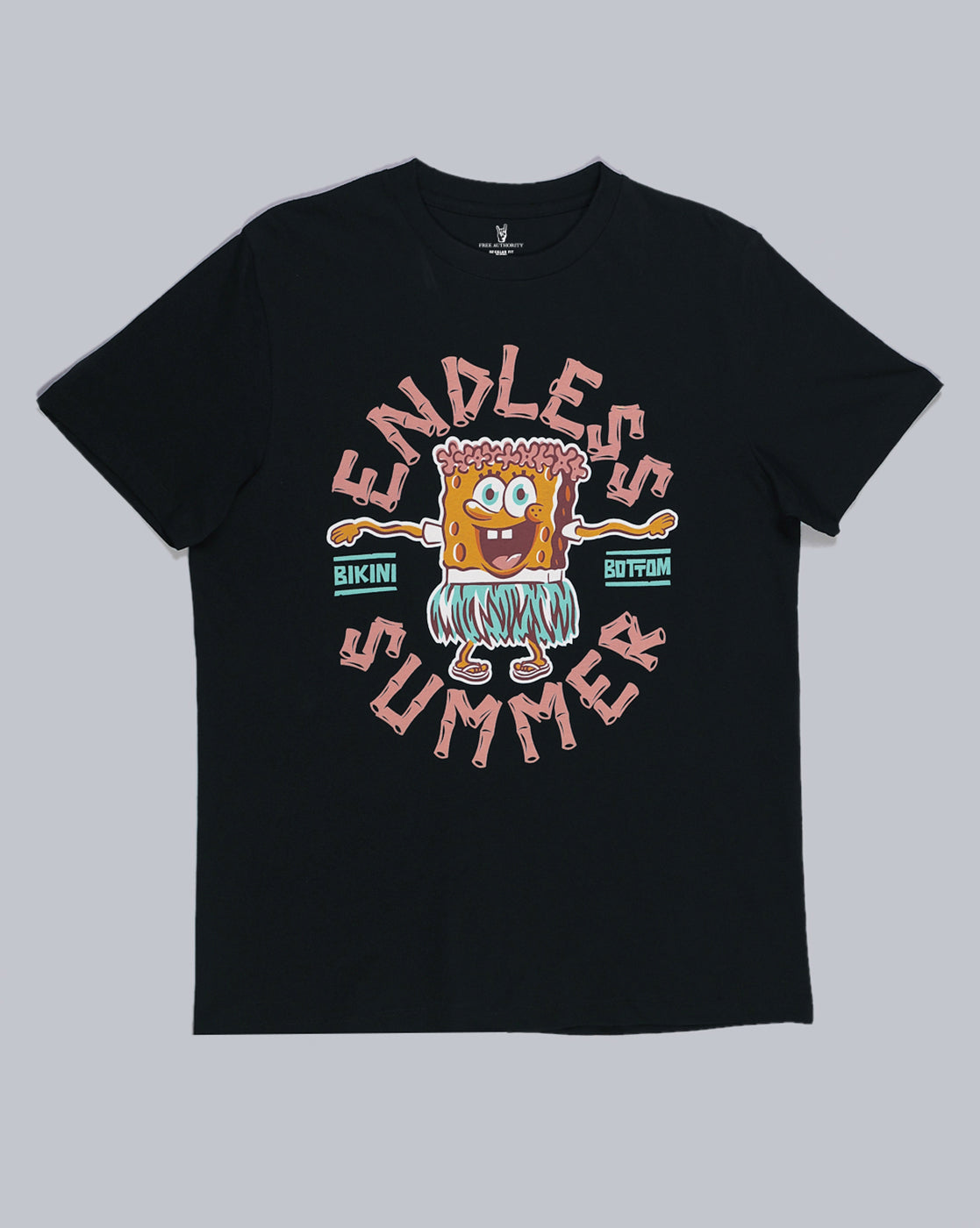 Sponge Bob Squarepants Printed Regular Fit Tshirt For Men