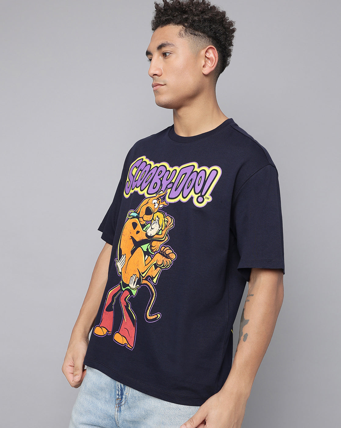 Scooby Doo Printed Oversized Tshirt For Men