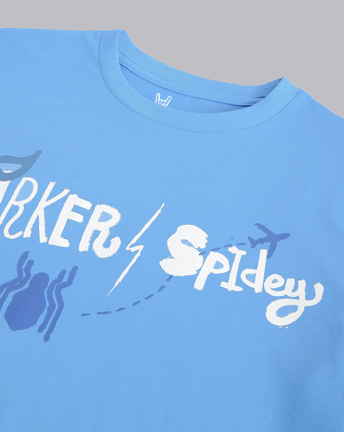 Spiderman Quirky Blue Tshirt Men