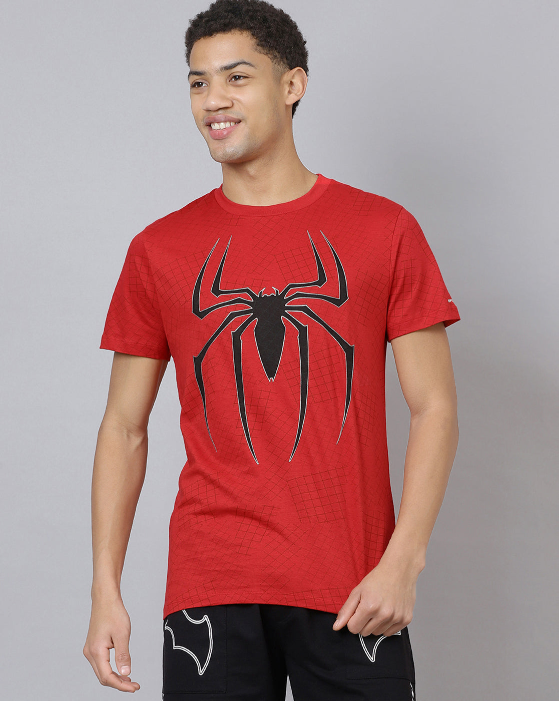 Spiderman Printed Regular Fit Tshirt For Men