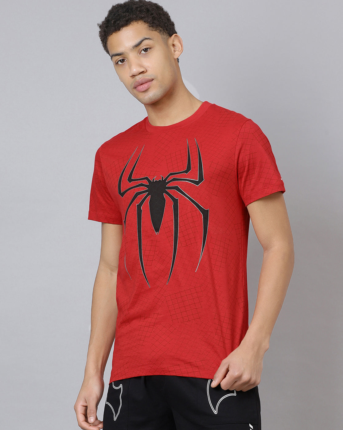 Spiderman Printed Regular Fit Tshirt For Men