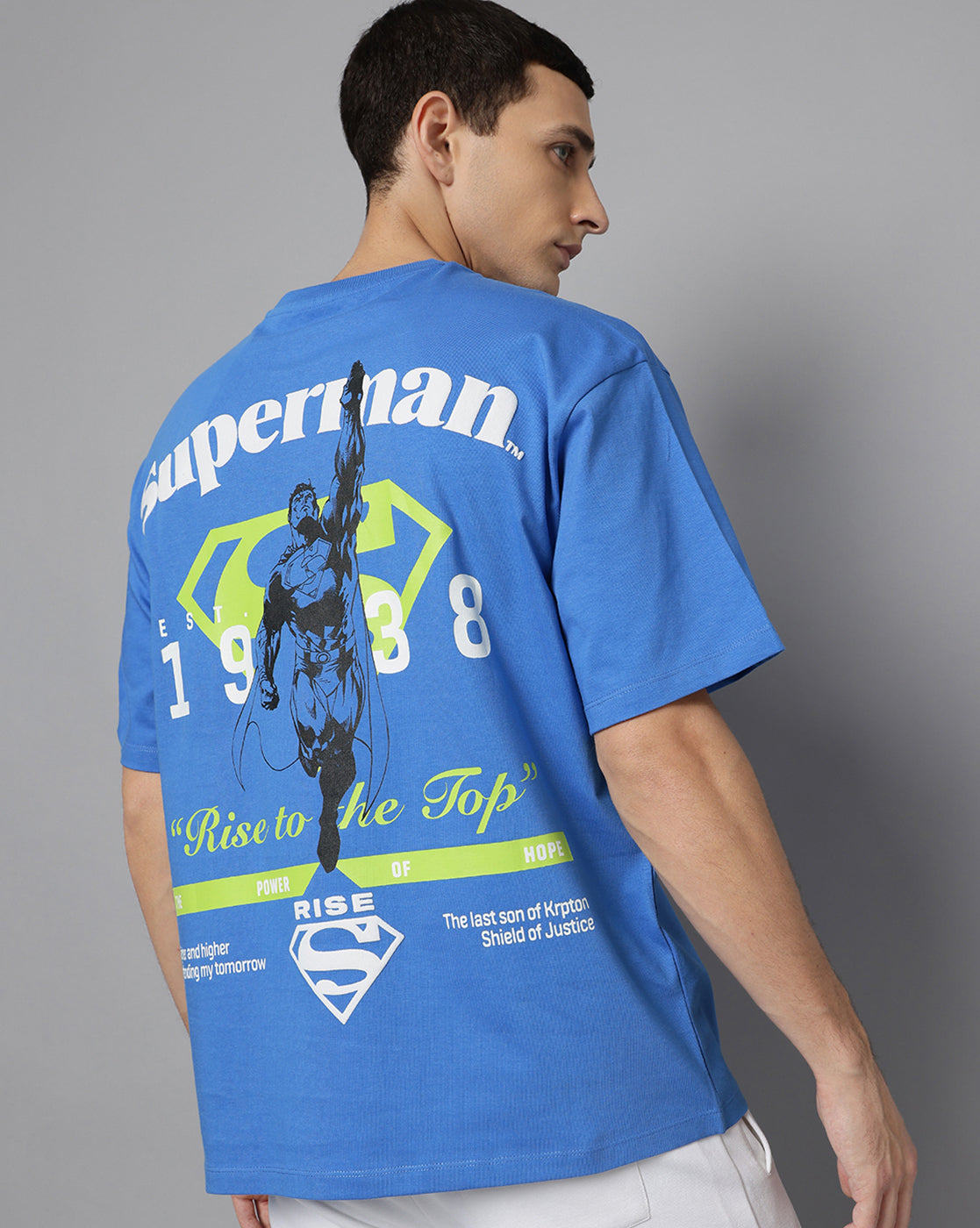 Superman Printed Oversized Tshirt For Men