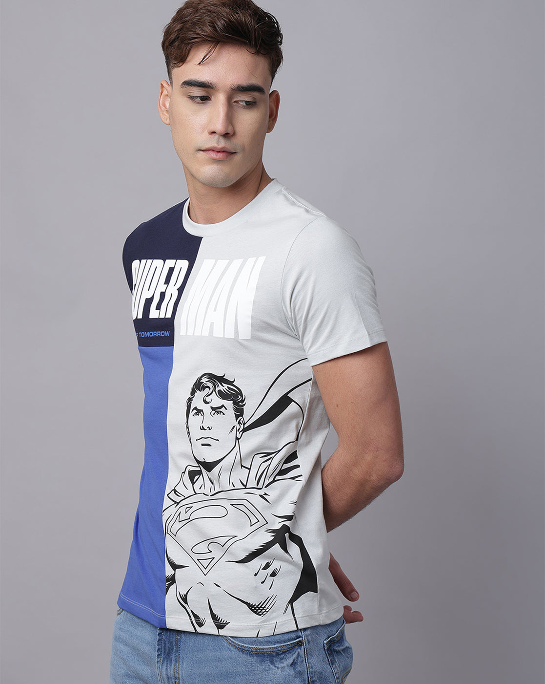 Superman Printed Regular Fit Tshirt For Men