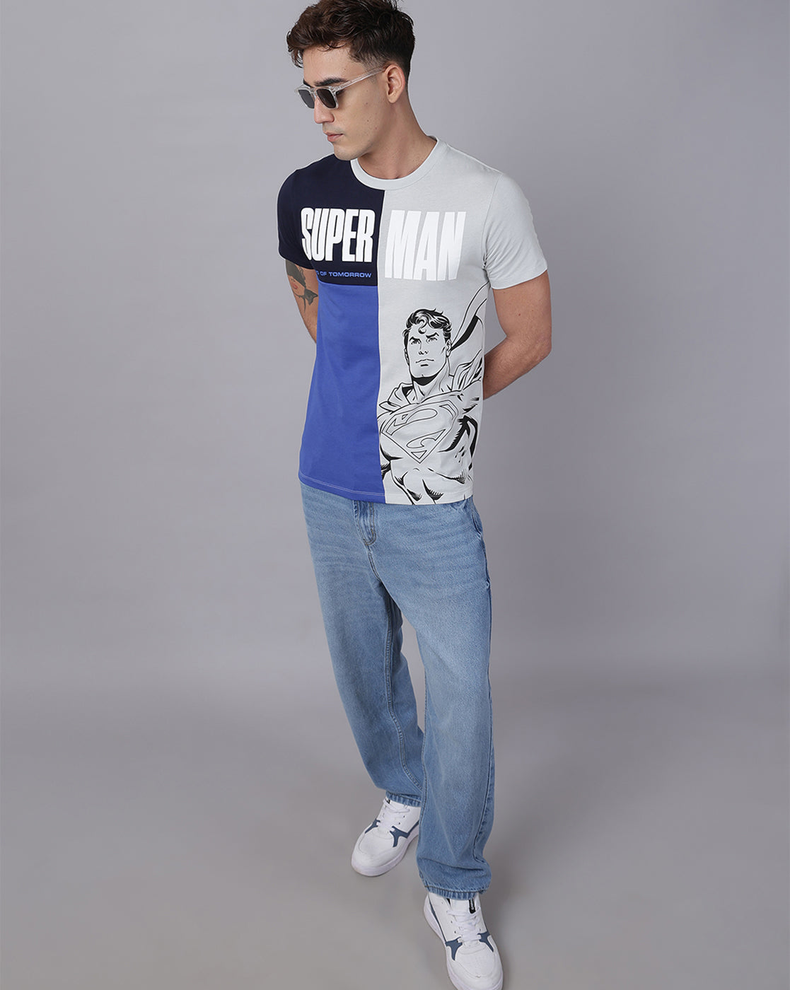 Superman Printed Regular Fit Tshirt For Men