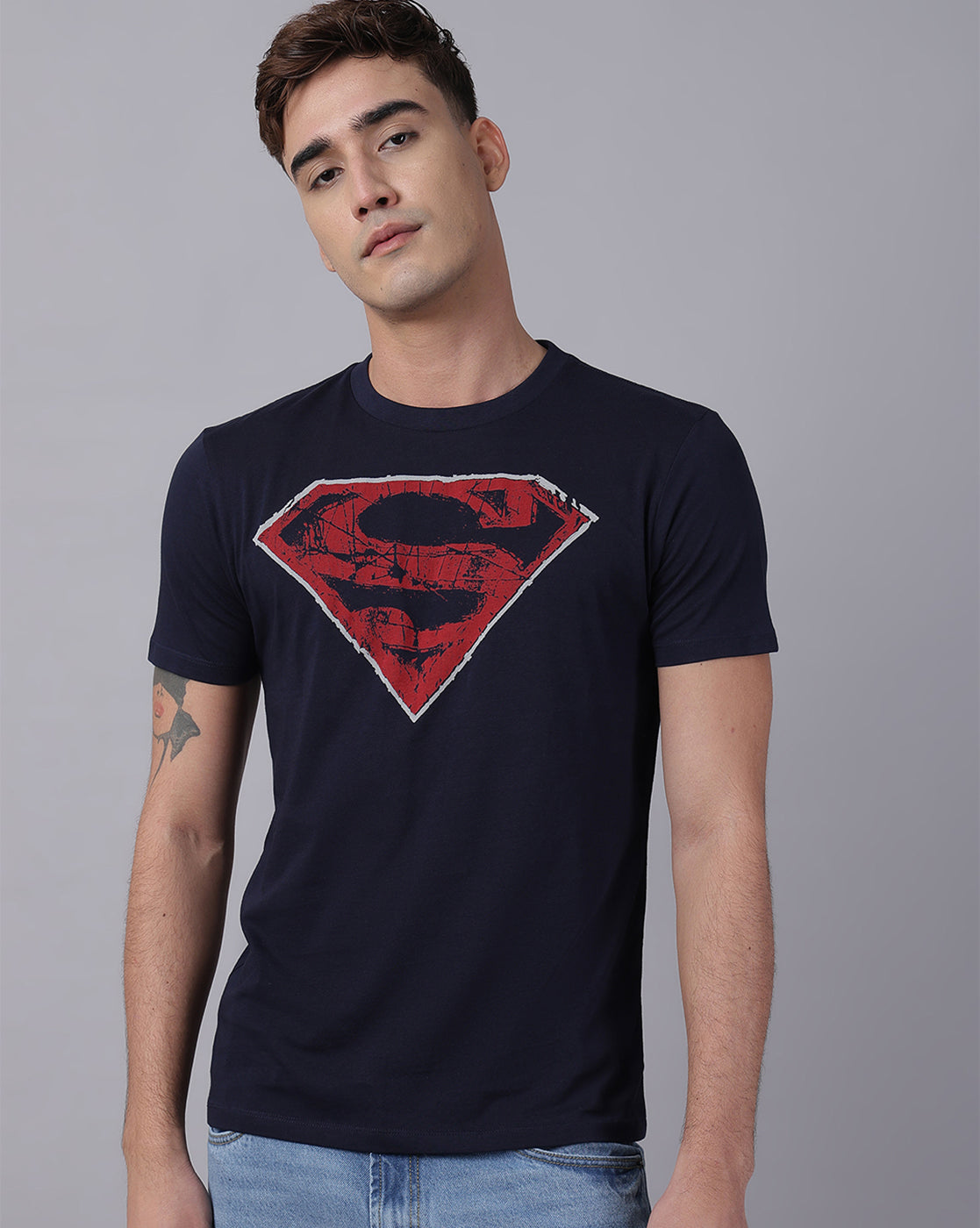 Superman Printed Regular Fit Tshirt For Men