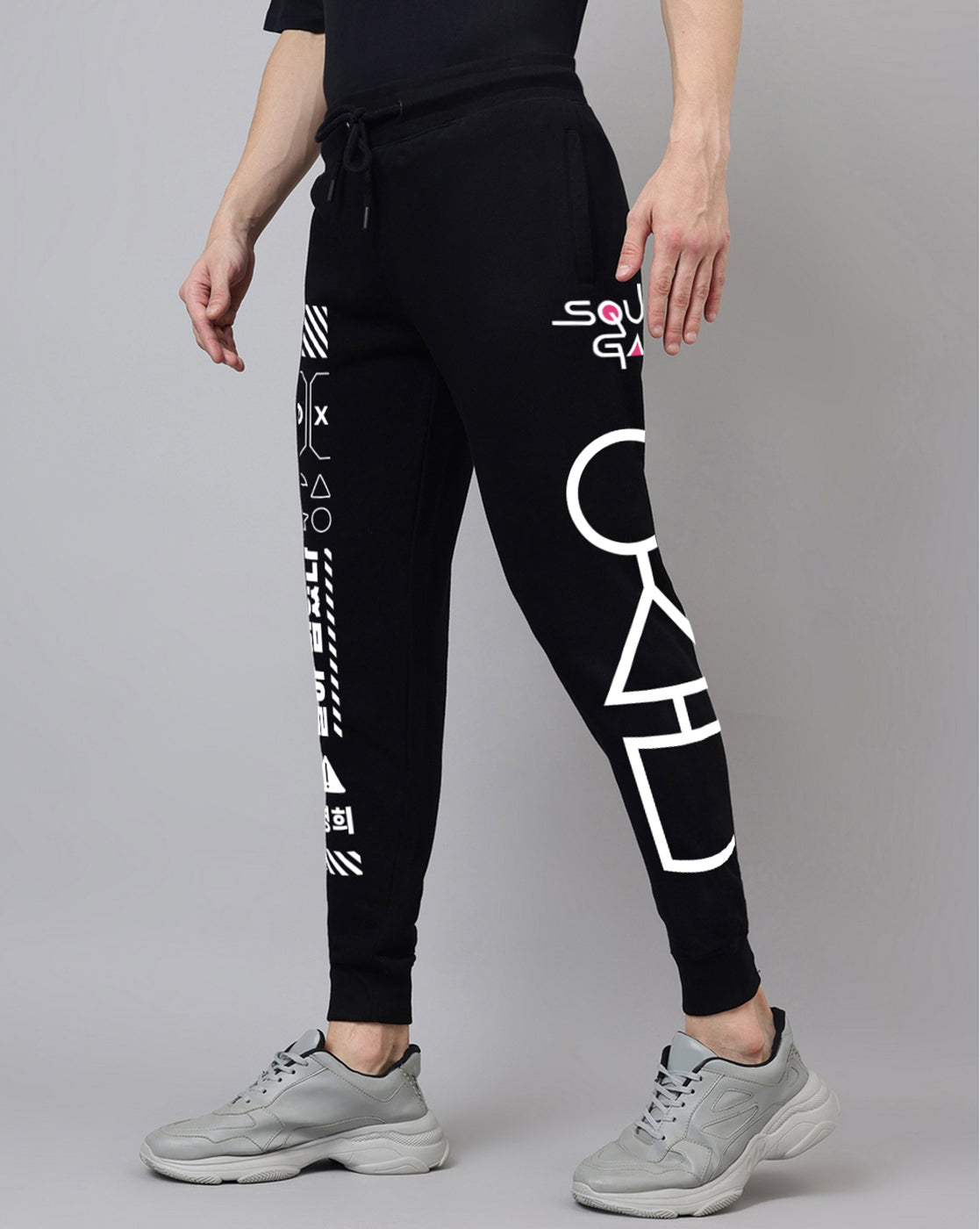 Squid Games Printed Regular Fit Jogger For Men