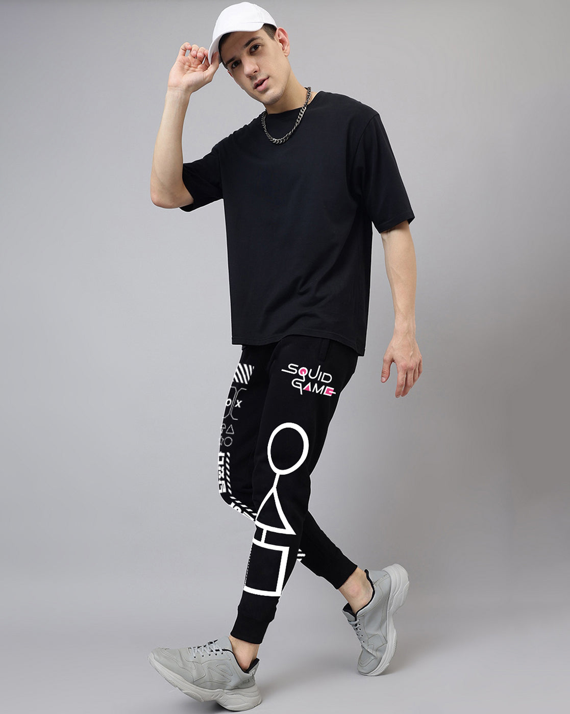 Squid Games Printed Regular Fit Jogger For Men