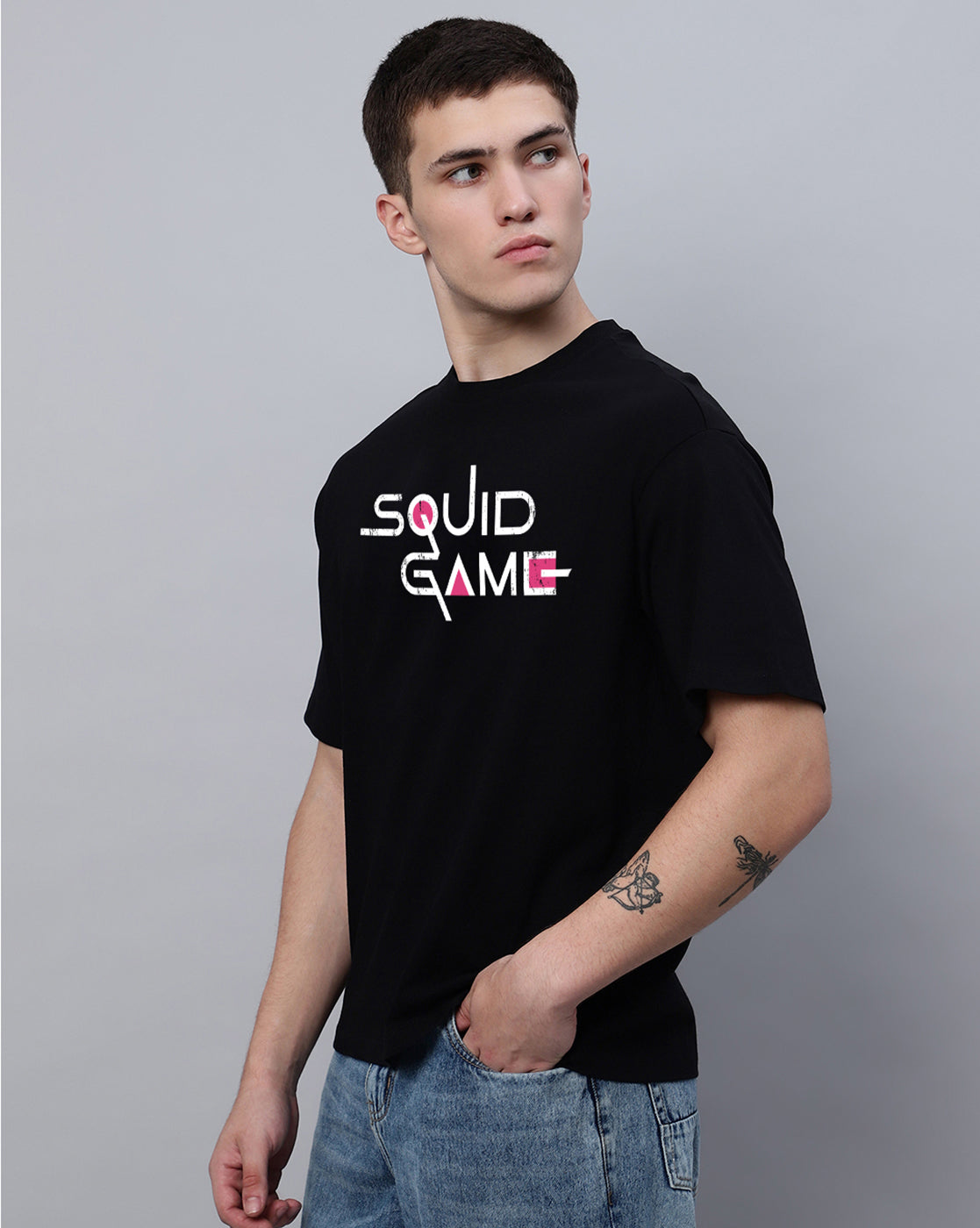 Squid Games Printed Oversize Tshirt For Men