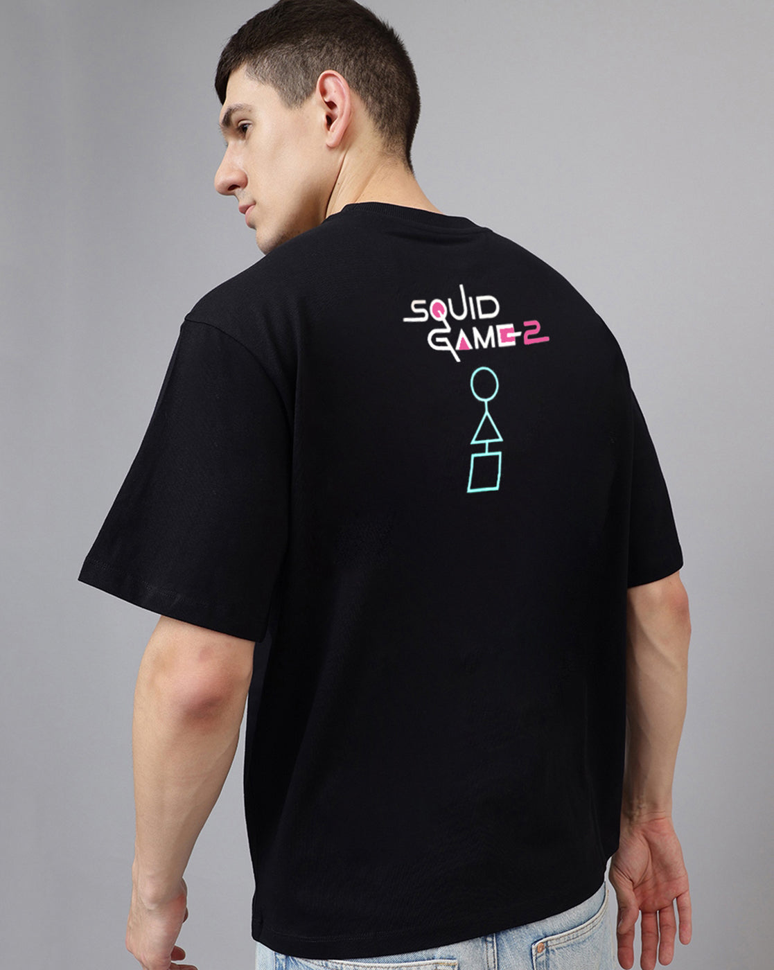 Squid Games Printed Oversize Tshirt For Men