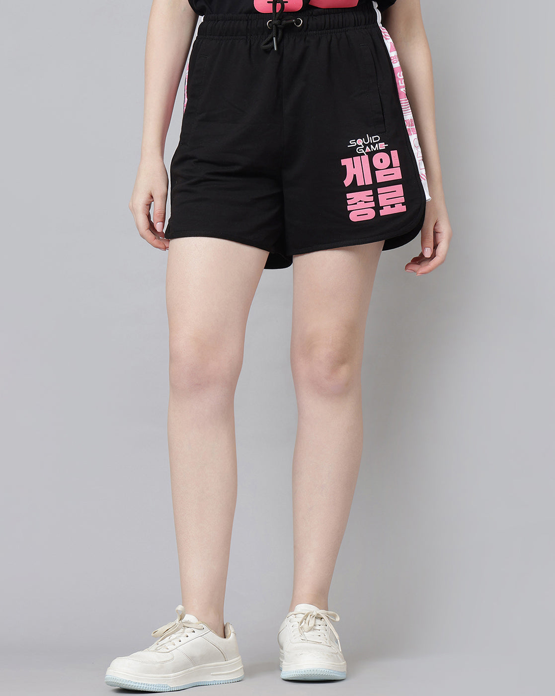 Squid Game Printed Regular Fit Shorts For Women