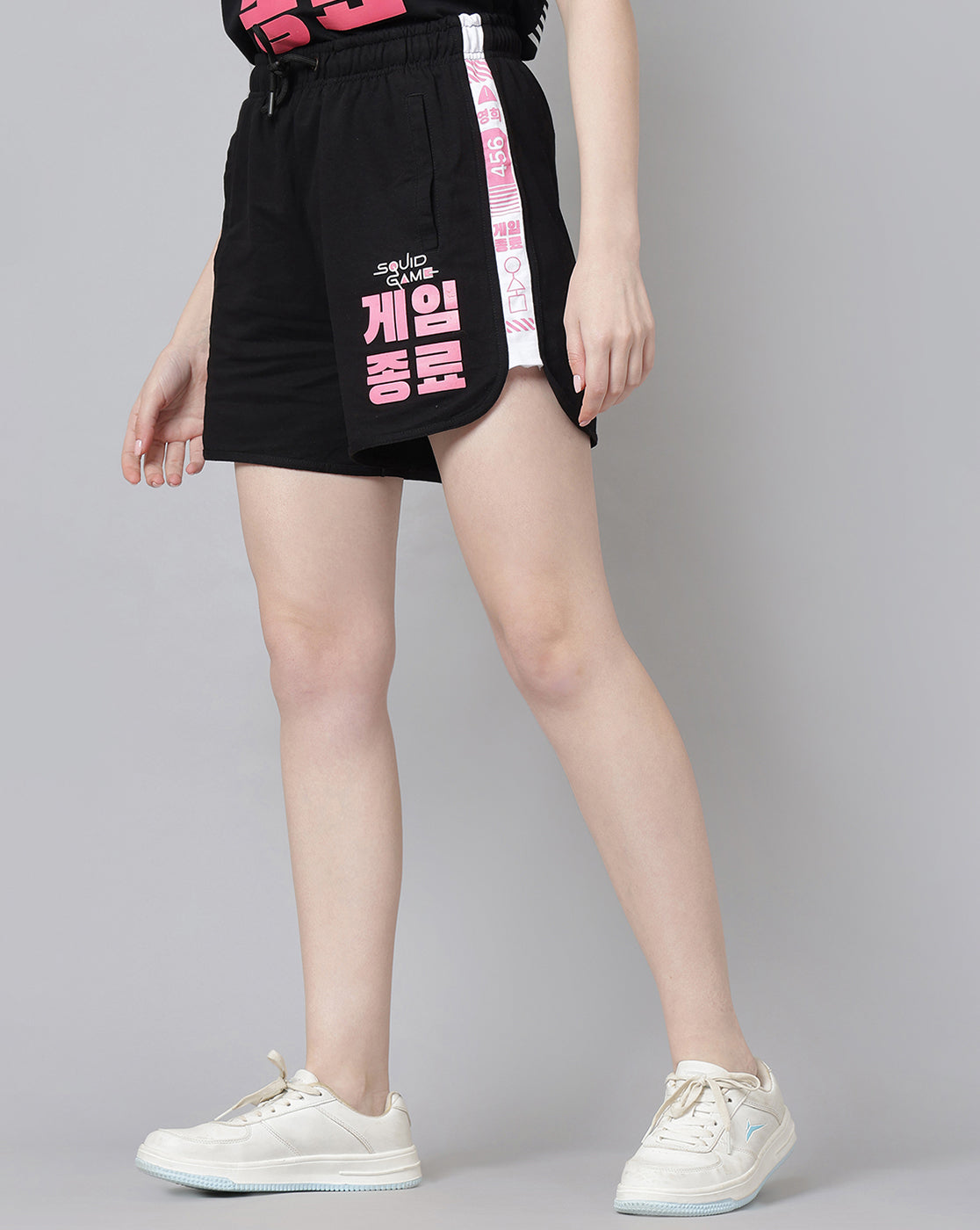 Squid Game Printed Regular Fit Shorts For Women