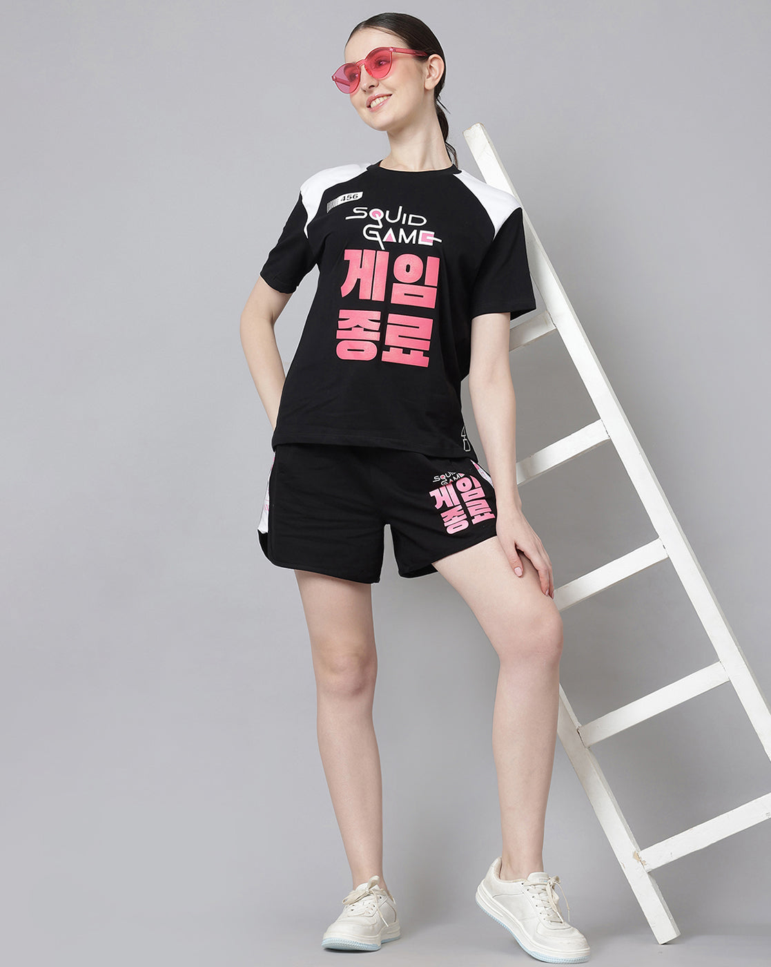 Squid Game Printed Regular Fit Shorts For Women