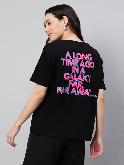 Star Wars Ep- Ix Printed Oversized fit Tshirt For Women