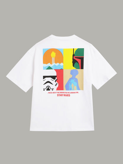 Star Wars Ep- Ix Printed Oversized Tshirt For Men