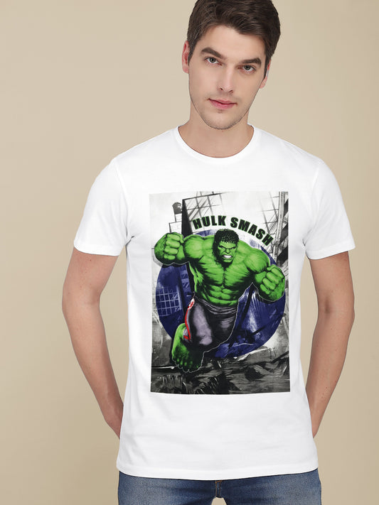 Hulk White Tshirt For Men