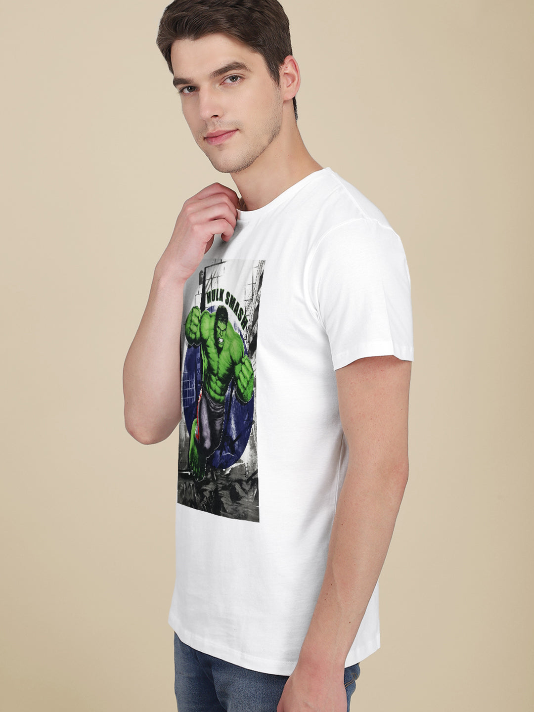 Hulk White Tshirt For Men