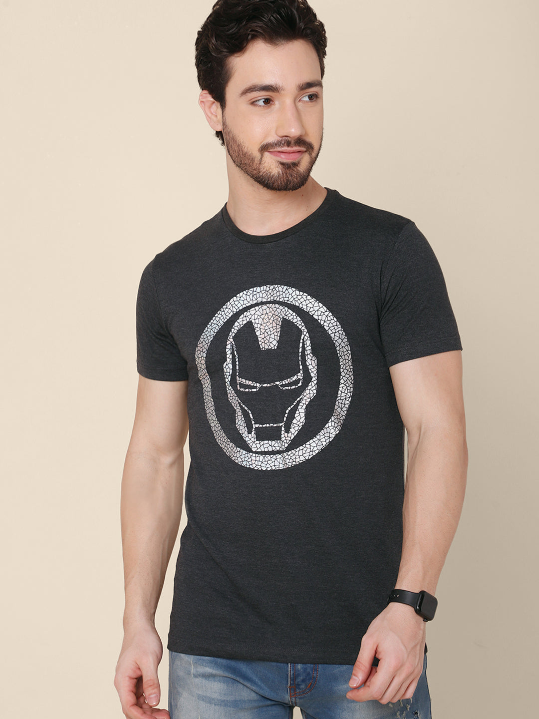 Iron Man Grey Tshirt For Men