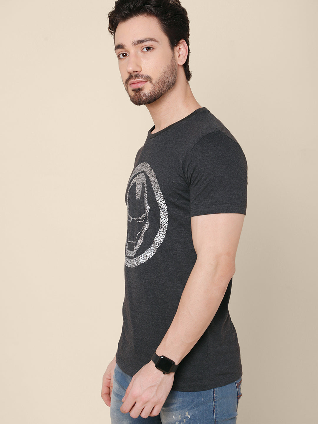 Iron Man Grey Tshirt For Men