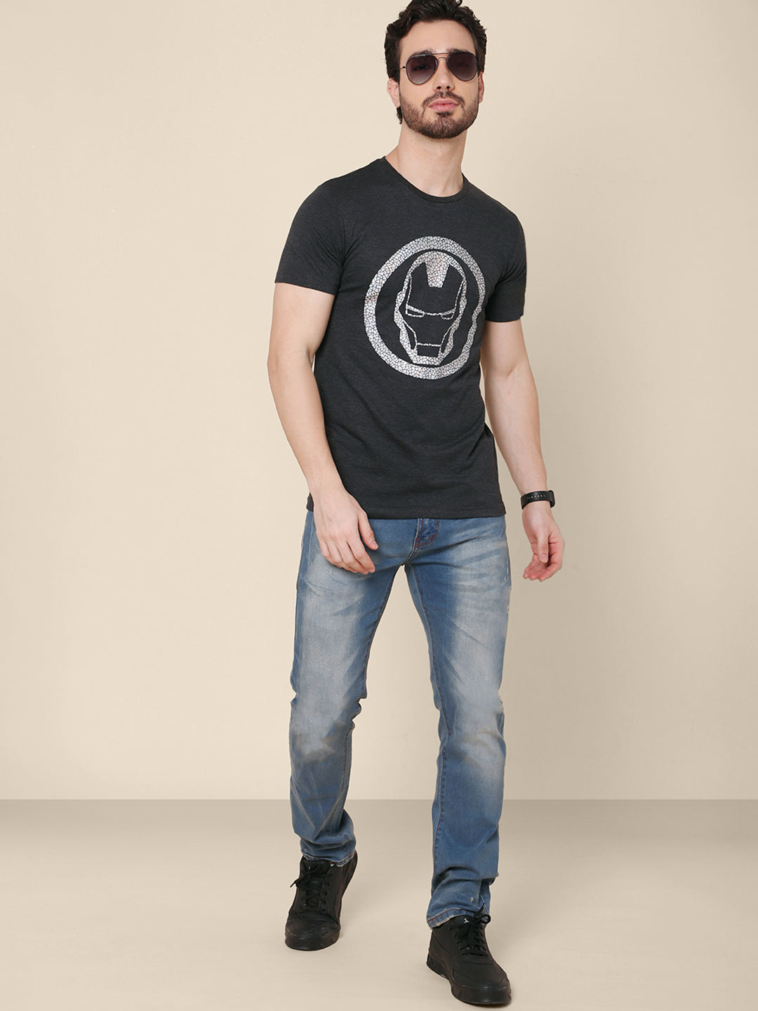 Iron Man Grey Tshirt For Men