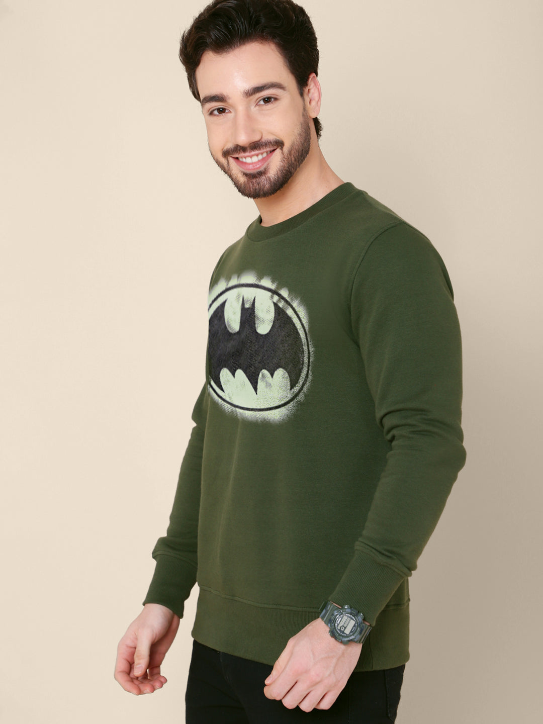 Batman Green Sweatshirt For Men