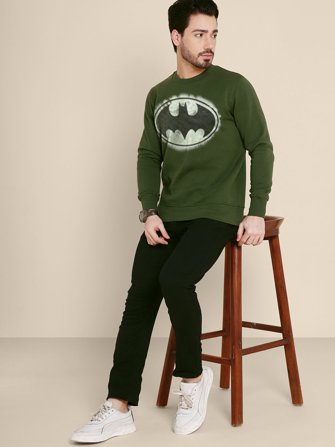 Batman Green Sweatshirt For Men