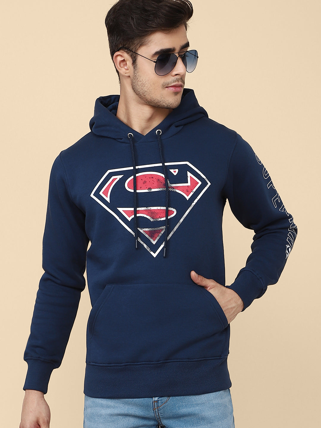 Superman Blue Hoodie For Men