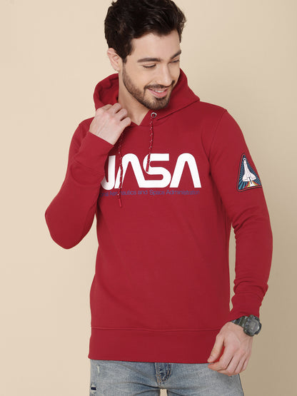 NASA Red Hoodie For Men