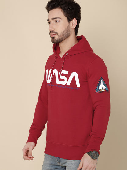 NASA Red Hoodie For Men