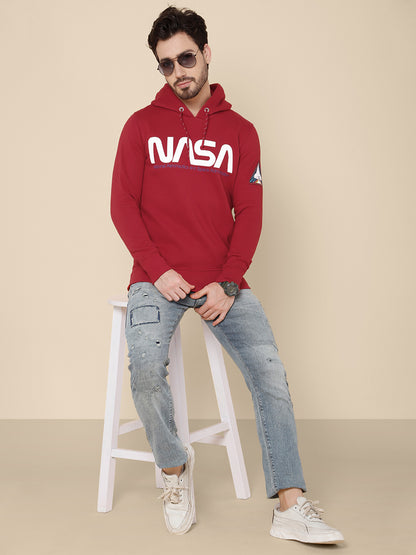 NASA Red Hoodie For Men