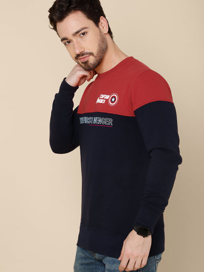 Captain America Regular Fit Sweatshirt For Men