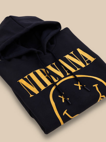 Nirvana Navy Hoodie For Men